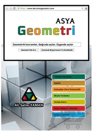 Asya Geometri – Ali Selim Yaman – Mercan Okul Yayınları kitap kapağı