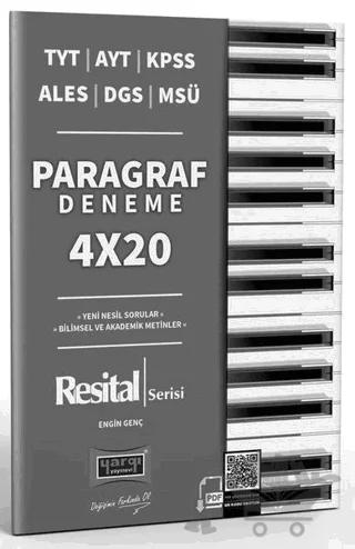 TYT AYT KPSS ALES DGS MSÜ Resital Serisi 4x20 Paragraf Denemeleri