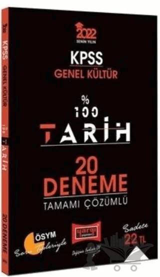 Yargı Yayınları 2022 KPSS Genel Kültür %100 Tarih Tamamı Çözümlü 20 Deneme