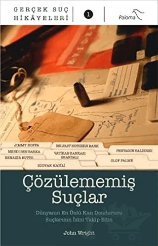 Çözülememiş Suçlar – John Wright – Paloma Yayınevi kitap kapağı