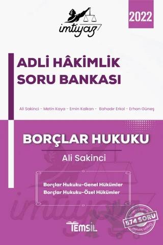 İmtiyaz Adli Hakimlik Soru Bankası Borçlar Hukuku