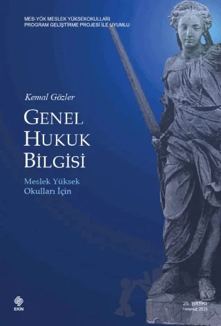 Genel Hukuk Bilgisi – Kemal Gözler – Ekin Basım Yayın kitap kapağı