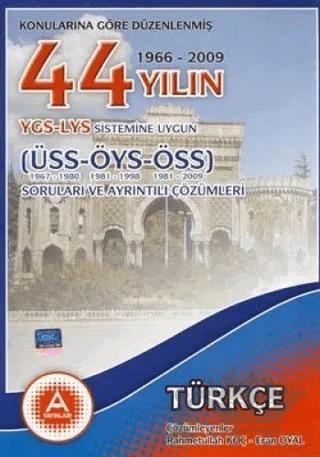 Konularına Göre Düzenlenmiş 50 Yılın YGS-LYS Türkçe Soruları ve Ayrıntılı Çözümleri