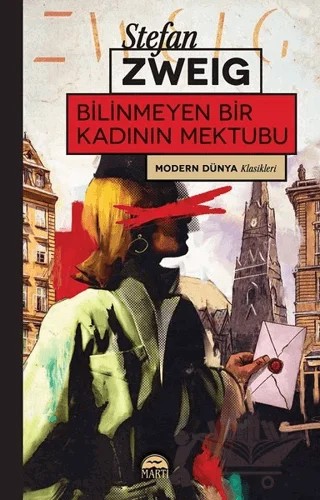 Bilinmeyen Bir Kadının Mektubu – Stefan Zweıg – Martı Yayınları kitap kapağı
