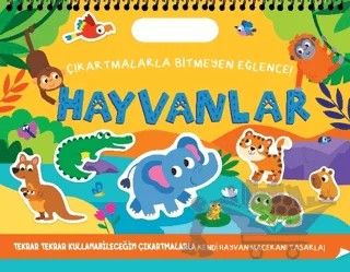 Çıkartmalarla Bitmeyen Eğlence - Hayvanlar – Kolektif – İndigo Çocuk kitap kapağı