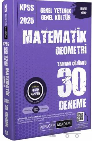2025 KPSS Genel Yetenek Genel Kültür Matematik-Geometri Tamamı Çözümlü 30 Deneme