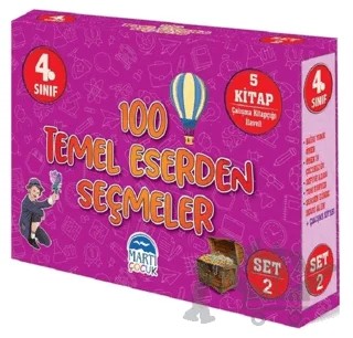 4. Sınıf 100 Temel Eserden Seçmeler - Set 2 – Kolektif – Martı Çocuk Yayınları kitap kapağı