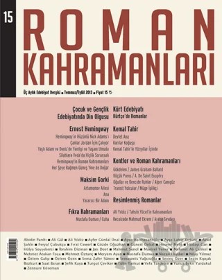 Roman Kahramanları Sayı:15 Temmuz-Eylül 2013 – Roman Kahramanları Dergisi kitap kapağı