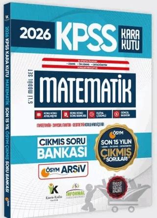 2026 FULLKPSS Lisans -Önlisans-Ortaöğretim Matematik Kara Kutu ÖSYM Çıkmış Soru Bankası Son 15 Yıl