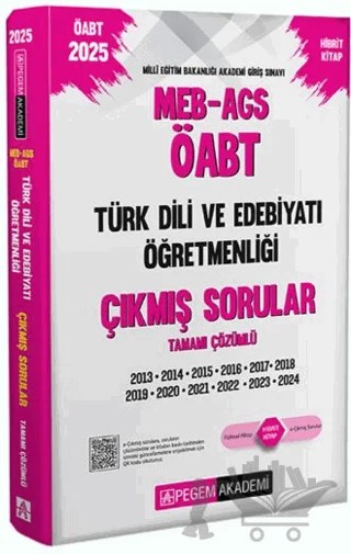 2025 MEB-AGS-ÖABT Türk Dili ve Edebiyatı Öğretmenliği Çıkmış Sorular – Kollektif – Pegem Akademi Yayıncılık kitap kapağı