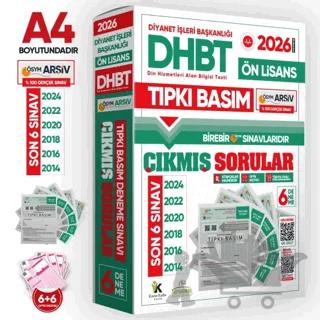 2026 KPSS-DHBT Ön Lisans ÖSYM Çıkmış Soru Tıpkı Basım 6lı Kitapçık Türkiye Geneli Deneme Paketi