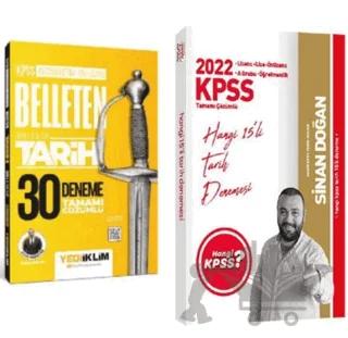 2022 Hangi KPSS Tarih 15 Deneme - Yediiklim Lise Ön Lisans Tarih Belleten 30 Deneme 2'li Set
