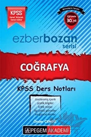 KPSS Ezberbozan Coğrafya Ders Notları