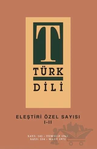 Türk Dili Eleştiri Özel Sayısı 1-2 – Kolektif – Türk Dil Kurumu Yayınları kitap kapağı