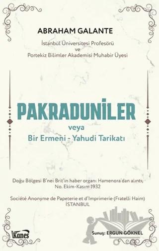 Pakraduniler veya Bir Ermeni-Yahudi Tarikatı