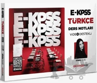 2024 E-KPSS Türkçe Video Ders Notları – Sinem Ülkü – Aklımdavar Yayıncılık kitap kapağı