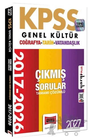 2027 KPSS Genel Kültür Tarih-Coğrafya-Vatandaşlık Konu Konu Tamamı Çözümlü 10 Yıl Çıkmış Sorular – Kolektif – Yargı Yayınevi kitap kapağı