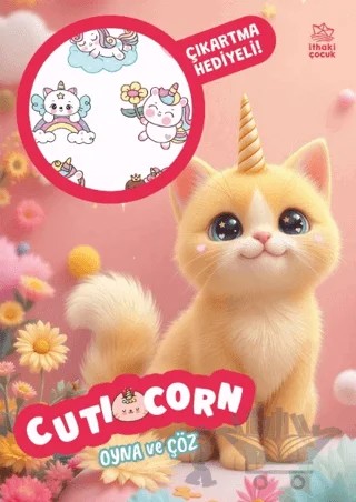 Cuticorn - Oyna ve Çöz Çıkartmalı Etkinlik Kitabı – Kolektif – İthaki Çocuk Yayınları kitap kapağı