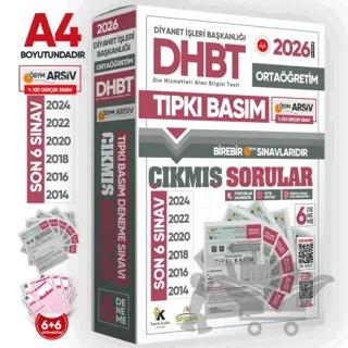 2026 KPSS-DHBT Ortaöğretim ÖSYM Çıkmış Soru Tıpkı Basım 6lı Kitapçık Türkiye Geneli Deneme Paketi