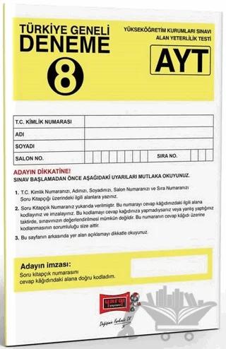 AYT Türkiye Geneli Deneme Sınavı - 8