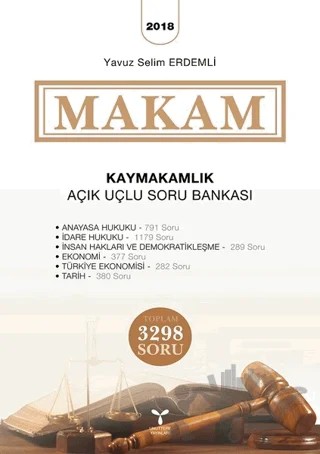 2018 Makam - Kaymakamlık Açık Uçlu Soru Bankası – Yavuz Selim Erdemli – Umuttepe Yayınları kitap kapağı