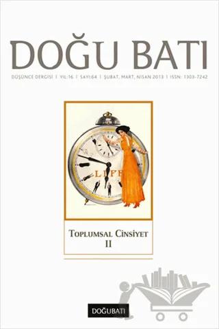 Doğu Batı Düşünce Dergisi Sayı: 64 Toplumsal Cinsiyet 2