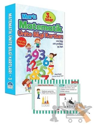 3. Sınıf Matematik Ünite Bilgi Kartları - Yaz Sil Kalemli