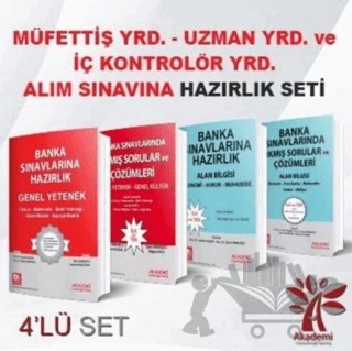 Müfettiş Yrd. - Uzman Yrd. ve İç Kontrolör Yrd. Alım Sınavına Hazırlık Seti (4 Kitap Takım) – Kolektif – Akademi Consulting Training kitap kapağı