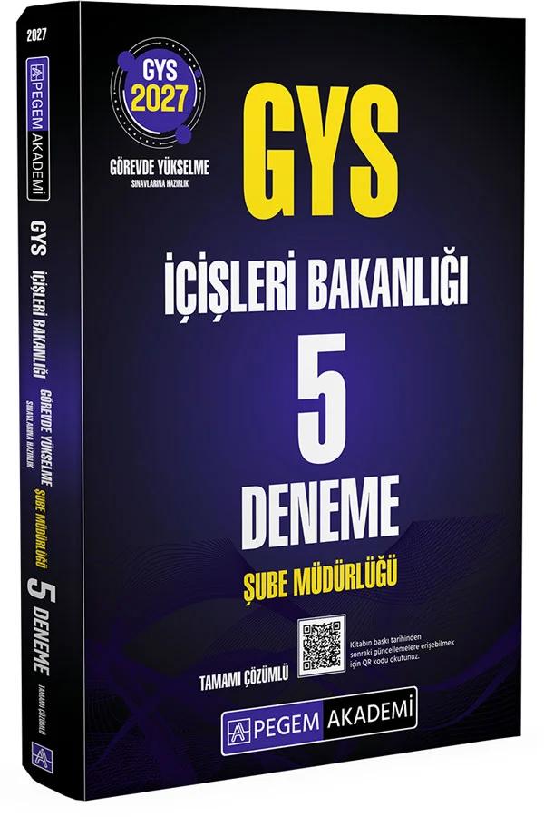 2027 GYS İçişleri Bakanlığı Şube Müdürlüğü 5 Deneme