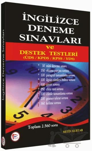 İngilizce Deneme Sınavları ve Destek Testleri – Metin Kurtar – Pelikan Tıp Teknik Yayıncılık kitap kapağı