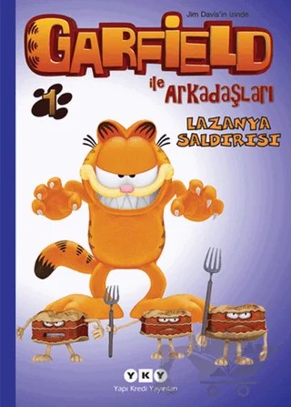 Garfield ile Arkadaşları 1 - Lazanya Saldırısı – Jim Davis – Yapı Kredi Yayınları kitap kapağı