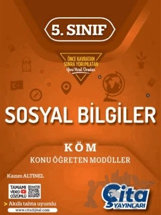 5. Sınıf Sosyal Bilgiler Konu Öğreten Modüller – Kazım Altınel – Çita Yayınları kitap kapağı