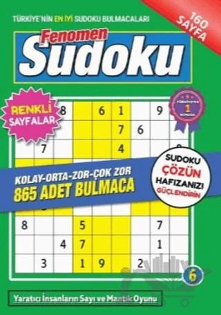 Fenomen Sudoku - 6 – Kolektif – Maxi Yayıncılık kitap kapağı