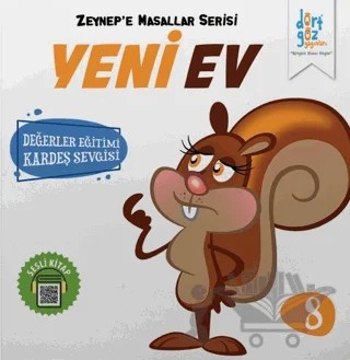 Yeni Ev - Zeynep'e Masallar Serisi 8 – Alp Türkbiner – Dörtgöz Yayınları kitap kapağı