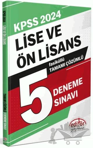 2024 KPSS Lise ve Ön Lisans Tamamı Çözümlü 5 Fasikül Deneme Sınavı