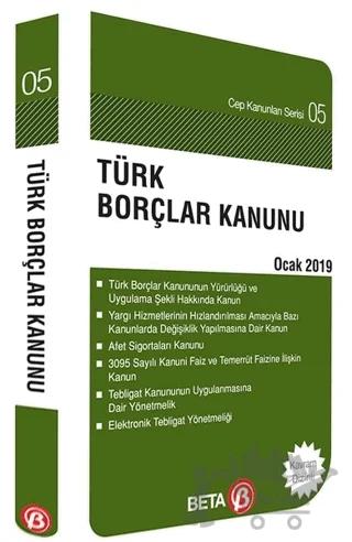 Türk Borçlar Kanunu Ocak 2019