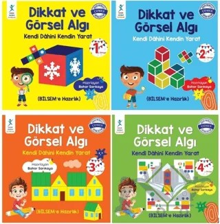 Dikkat ve Görsel Algı Evde Eğitim Seti - 4 Kitap – Kolektif – Çocuk Gelişimi Yayınları kitap kapağı