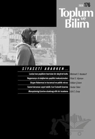 Toplum ve Bilim Dergisi Sayı: 176