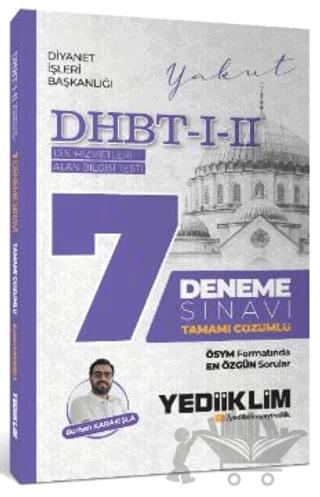 DHBT I-II Tamamı Çözümlü 7 Deneme Sınavı