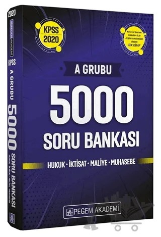 2020 KPSS A Grubu 5000 Soru Bankası – Kolektif – Pegem Akademi Yayıncılık kitap kapağı
