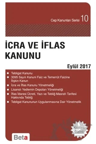 İcra ve İflas Kanunu (Eylül 2018) – Celal Ülgen – Beta Yayınevi kitap kapağı