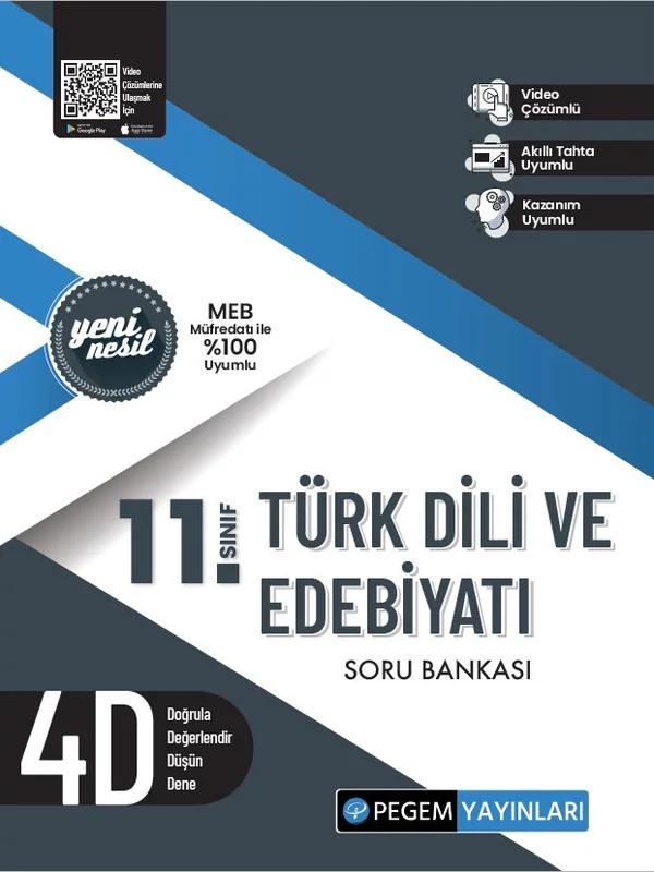 Pegem 11. Sınıf Türkdili ve Edebiyatı Soru Bankası