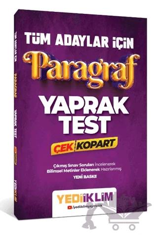 Tüm Adaylar İçin Paragraf Çek Kopart Yaprak Test