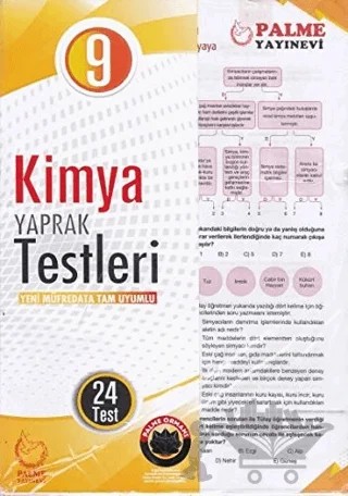 9. Sınıf Kimya Yaprak Testleri – Kolektif – Palme Yayınları kitap kapağı