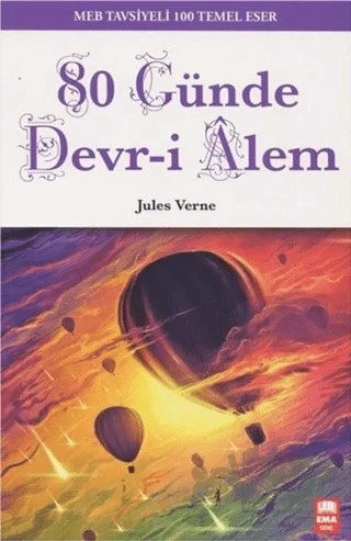 80 Günde Devr-i Alem – Jules Verne – Ema Genç kitap kapağı