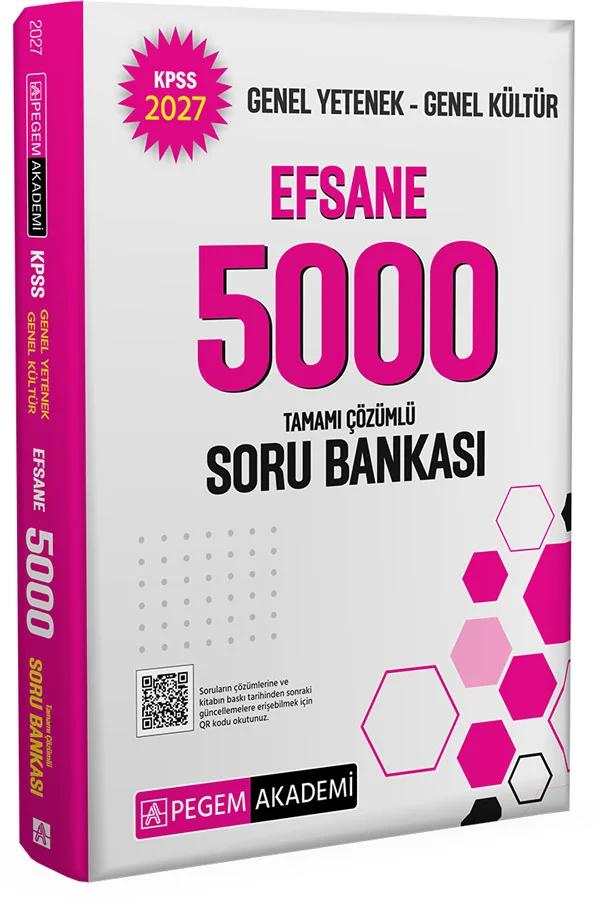 2027 KPSS Genel Yetenek Genel Kültür Efsane 5000 Soru Bankası