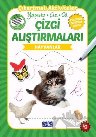 Çizgi Alıştırmaları - Hayvanlar (4 Yaş) – Kolektif – Parıltı Yayınları kitap kapağı