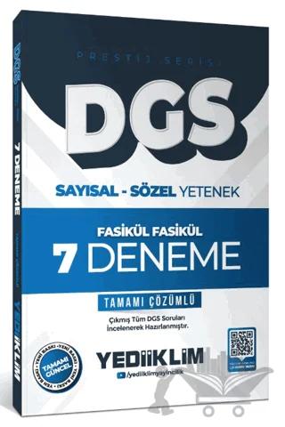 2026 DGS Prestij Serisi Sayısal Sözel Yetenek Tamamı Çözümlü Fasikül Fasikül 7 Deneme