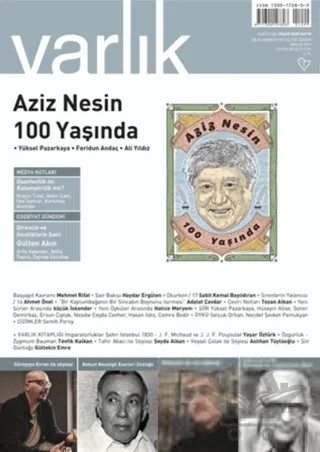Varlık Edebiyat ve Kültür Dergisi Sayı: 1299 Aralık 2015 – Varlık Dergisi Yayınları kitap kapağı