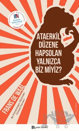 Ataerkil Düzene Hapsolan Yalnızca Biz Miyiz? – Frans De Waal – Sander Yayınları kitap kapağı